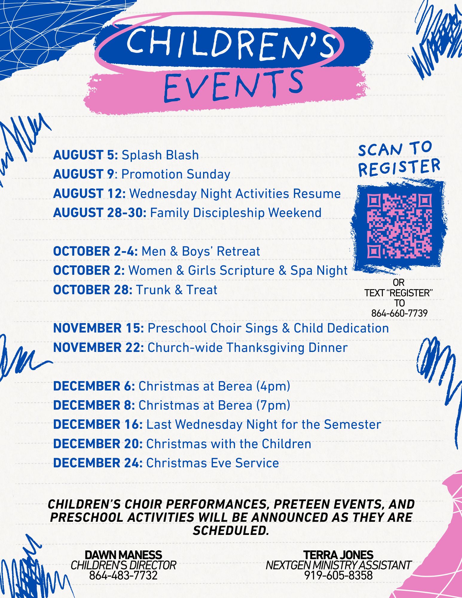 Children’s Events 2026 2027 Children’s Events 2026 2027